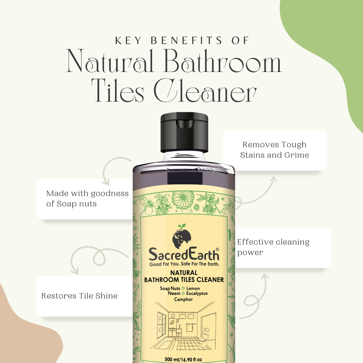 Natural Bathroom Tiles Cleaner